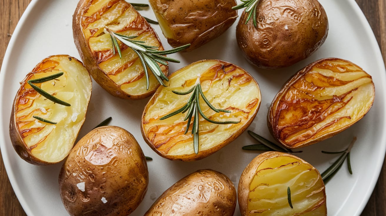 Rohe Kartoffeln in der Heißluftfritteuse