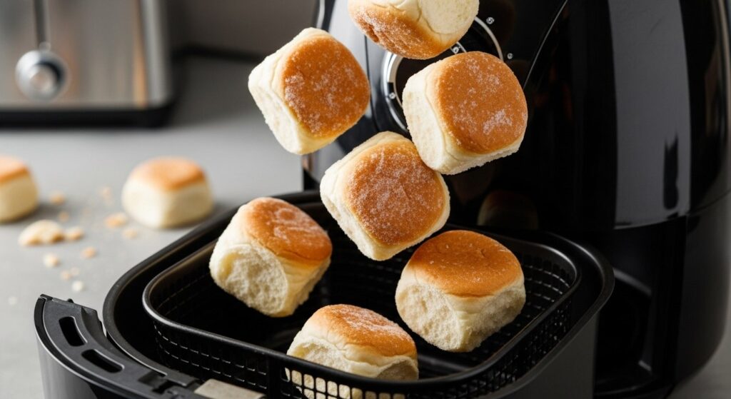 Tiefkühlbrötchen in der Heißluftfritteuse - Schnell & Knusprig aufbacken