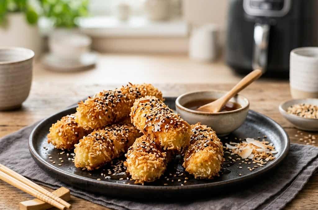 Gebackene Bananen (Asiatischer Style) im Airfryer
