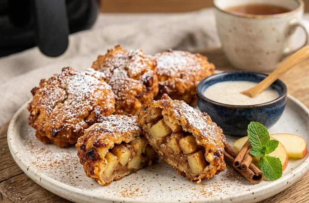 Knusprige Apfelküchlein im Airfryer
