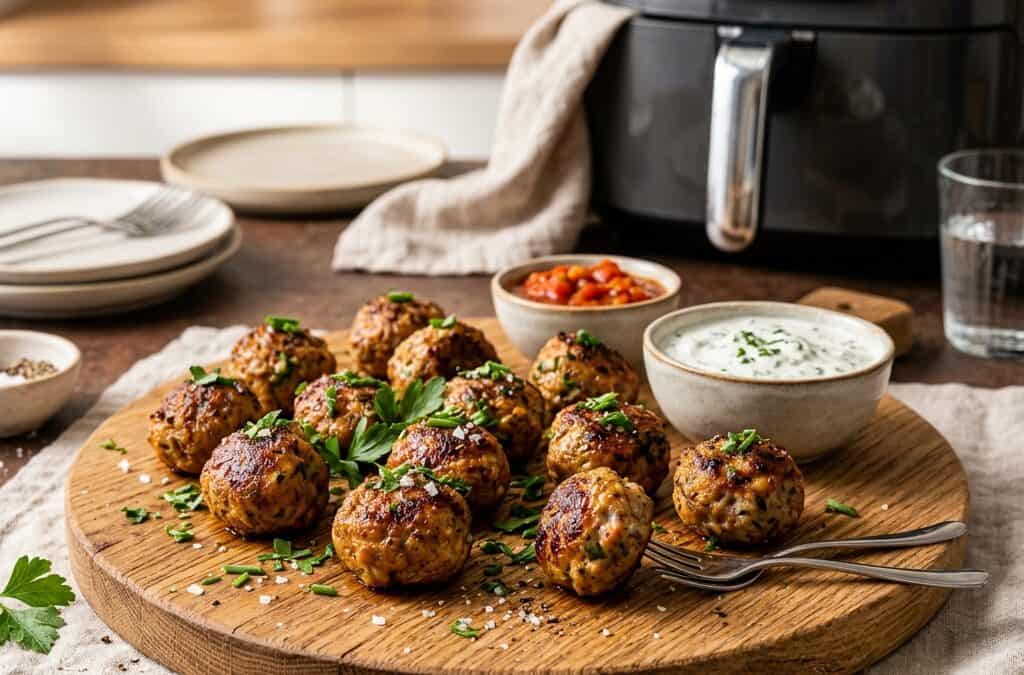 Party Fingerfood: Mini-Hackbällchen im Airfryer