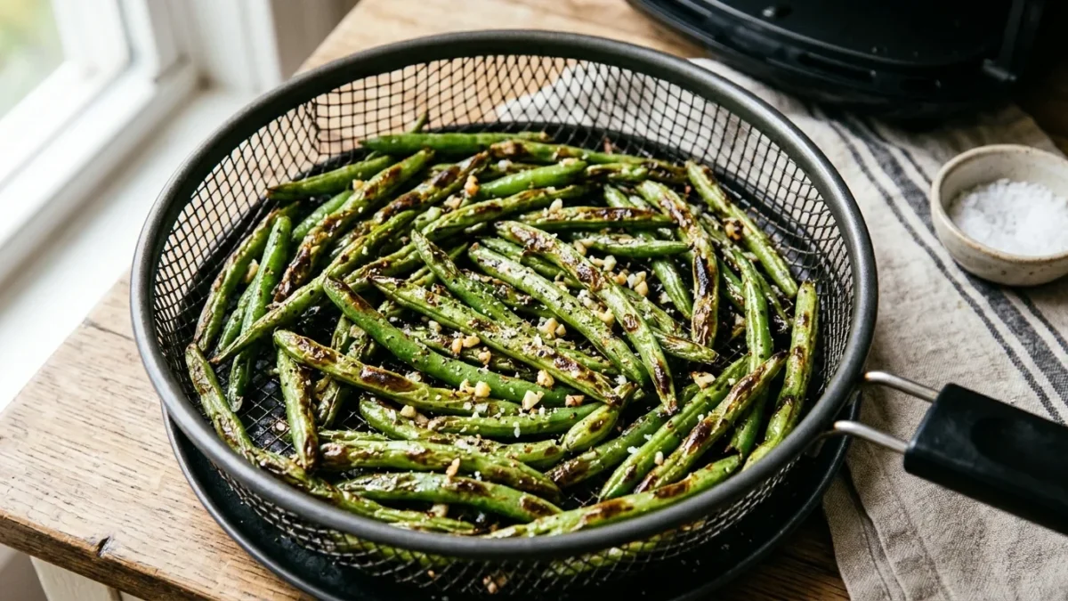 Grüne Bohnen im Airfryer