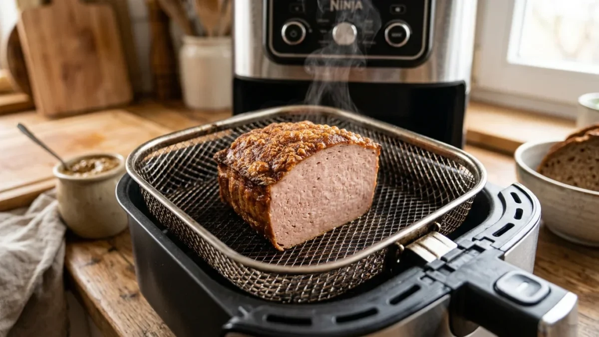 Leberkäse aus dem Airfryer