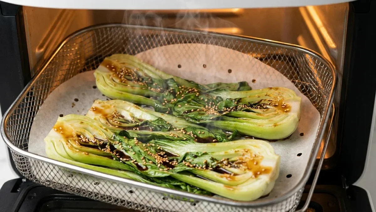Knackiger Pak Choi im Airfryer
