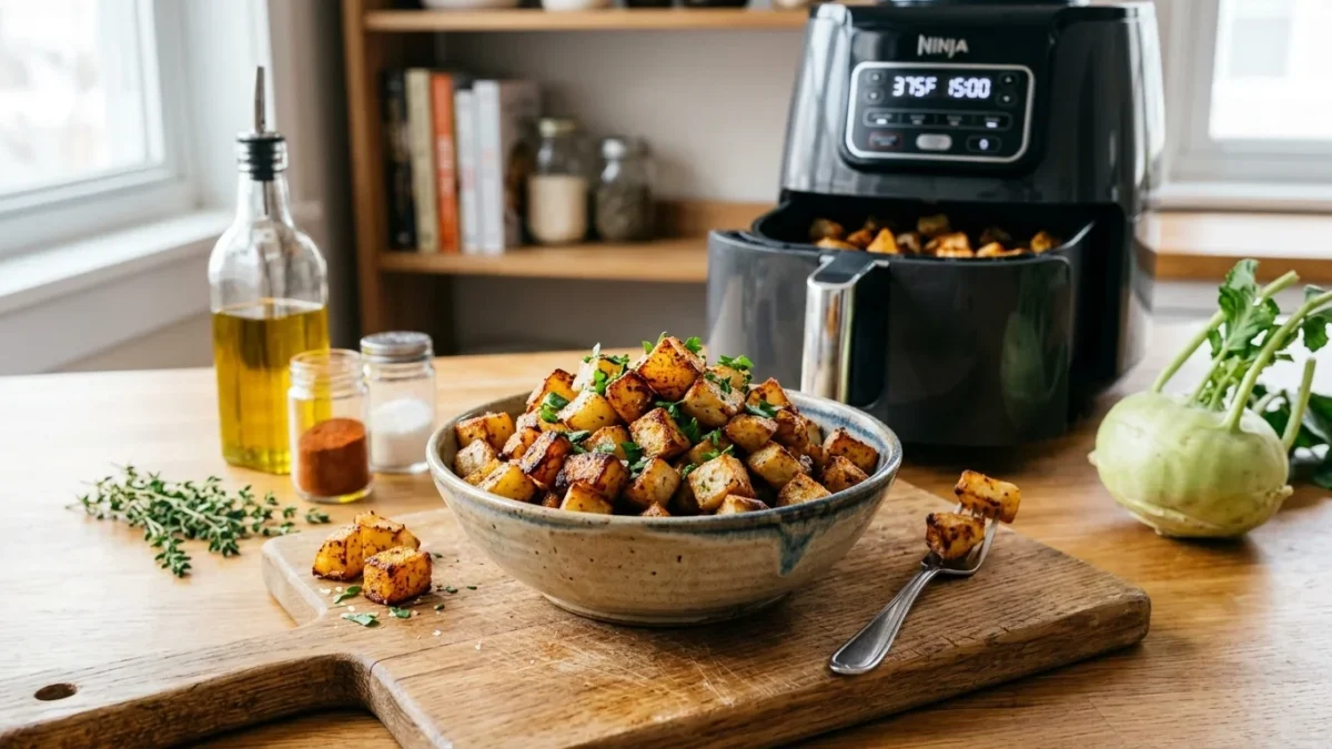 Kohlrabi im Airfryer