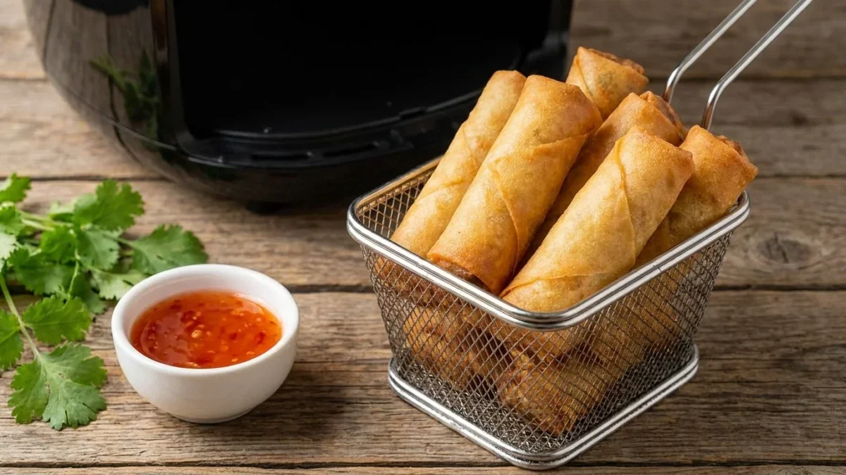 TK-Frühlingsrollen im Airfryer